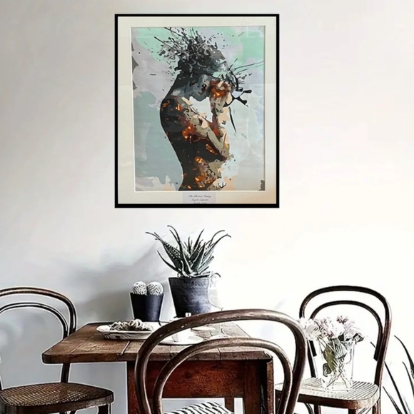 Unframed 16x20 The Phoenix Rising Acrylic Painting 2021 - Picture 1 of 4